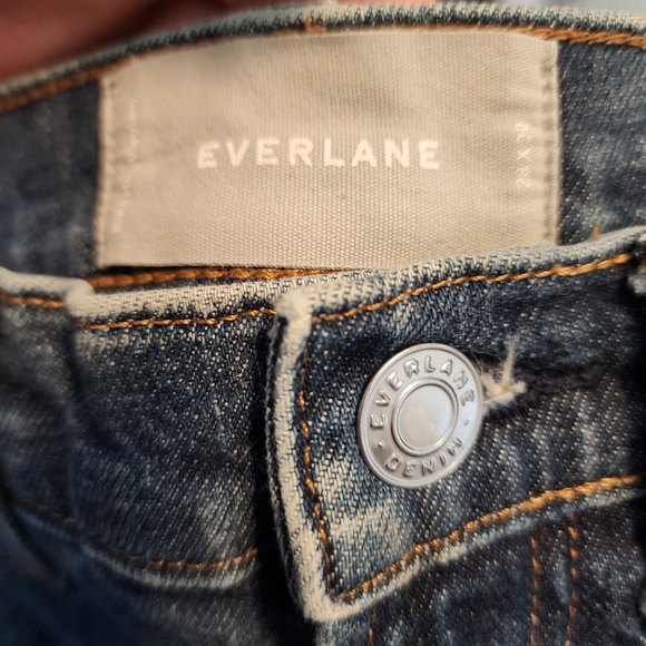 Everlane Distressed Fading Slim Straight Jeans - Picture 9 of 9